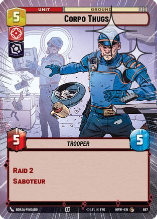 Corpo Thugs (Hyperspace Foil) | Foil (667)  [Homeworlds]