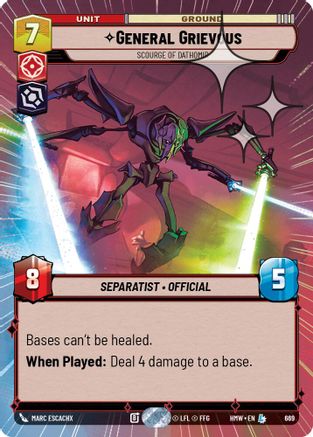 General Grievous - Scourge of Dathomir (Hyperspace Foil) | Foil (669)  [Homeworlds]