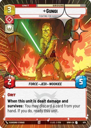 Gungi - Fighting for Kashyyyk (Hyperspace Foil) | Foil (676)  [Homeworlds]
