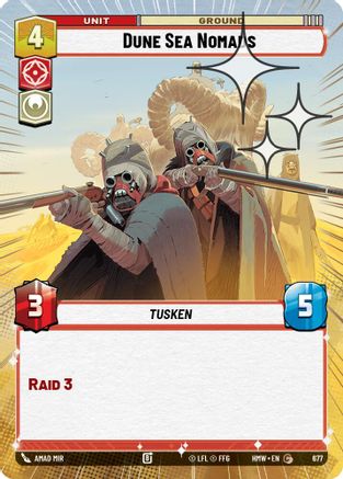 Dune Sea Nomads (Hyperspace Foil) | Foil (677)  [Homeworlds]