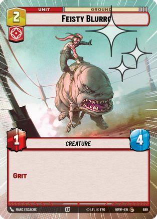 Feisty Blurrg (Hyperspace Foil) | Foil (689)  [Homeworlds]