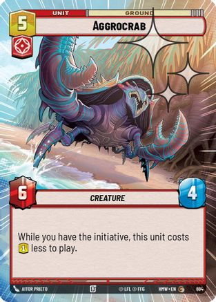 Aggrocrab (Hyperspace Foil) | Foil (694)  [Homeworlds]