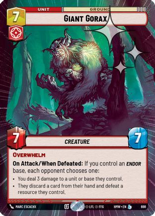 Giant Gorax (Hyperspace Foil) | Foil (698)  [Homeworlds]