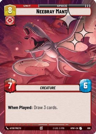 Neebray Manta (Hyperspace Foil) | Foil (699)  [Homeworlds]