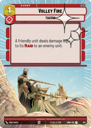 Volley Fire (Hyperspace Foil) | Foil (702)  [Homeworlds]