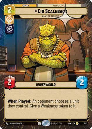 Cid Scaleback - Can't Be Trusted (Hyperspace Foil) | Foil (707)  [Homeworlds]
