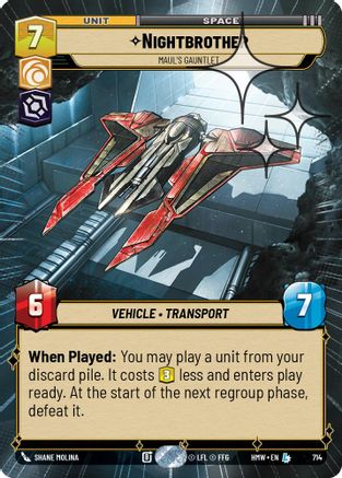Nightbrother - Maul's Gauntlet (Hyperspace Foil) | Foil (714)  [Homeworlds]