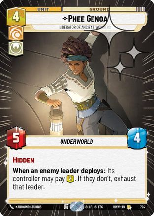 Phee Genoa - Liberator of Ancient Wonders (Hyperspace Foil) | Foil (724)  [Homeworlds]