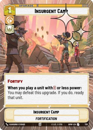 Insurgent Camp (Hyperspace Foil) | Foil (726)  [Homeworlds]