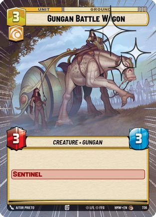 Gungan Battle Wagon (Hyperspace Foil) | Foil (736)  [Homeworlds]