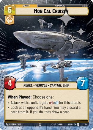 Mon Cal Cruiser (Hyperspace Foil) | Foil (742)  [Homeworlds]