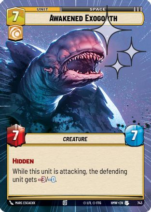 Awakened Exogorth (Hyperspace Foil) | Foil (743)  [Homeworlds]