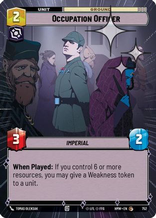 Occupation Officer (Hyperspace Foil) | Foil (752)  [Homeworlds]