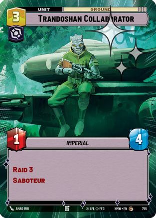 Trandoshan Collaborator (Hyperspace Foil) | Foil (755)  [Homeworlds]