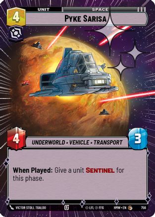 Pyke Sarisa (Hyperspace Foil) | Foil (756)  [Homeworlds]