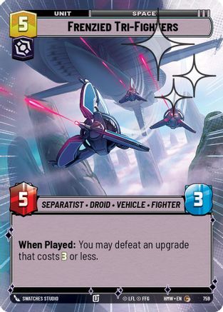 Frenzied Tri-Fighters (Hyperspace Foil) | Foil (759)  [Homeworlds]