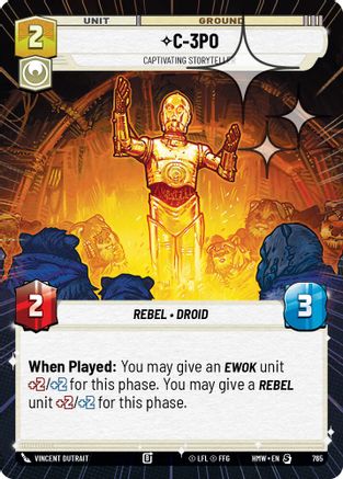 C-3PO - Captivating Storyteller (Hyperspace Foil) | Foil (765)  [Homeworlds]