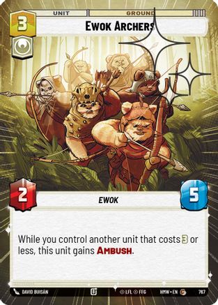 Ewok Archers (Hyperspace Foil) | Foil (767)  [Homeworlds]