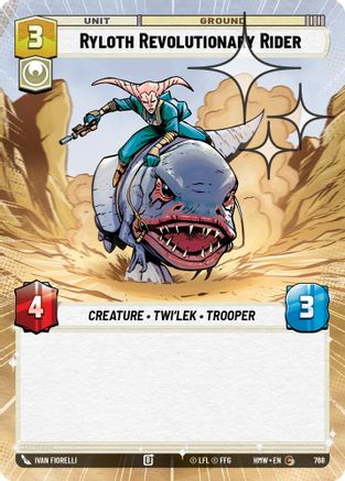 Ryloth Revolutionary Rider (Hyperspace Foil) | Foil (768)  [Homeworlds]