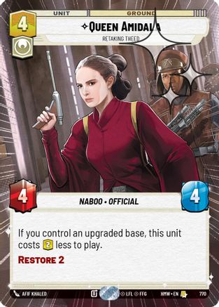 Queen Amidala - Retaking Theed (Hyperspace Foil) | Foil (770)  [Homeworlds]