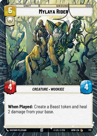 Mylaya Rider (Hyperspace Foil) | Foil (772)  [Homeworlds]