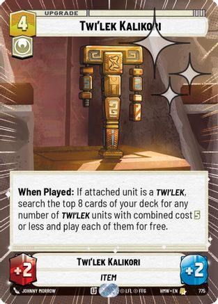 Twi'lek Kalikori (Hyperspace Foil) | Foil (775)  [Homeworlds]