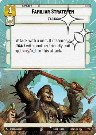 Familiar Strategem (Hyperspace Foil) | Foil (776)  [Homeworlds]