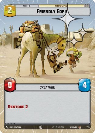 Friendly Eopie (Hyperspace Foil) | Foil (779)  [Homeworlds]