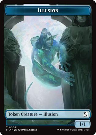 Illusion // Jace Double-Sided Token |  (4 // 5) [Reality Fracture]