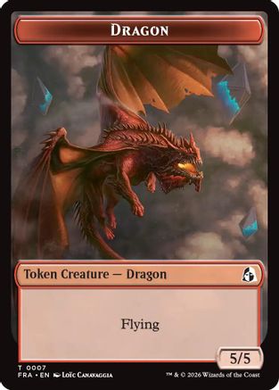 Dragon // Treasure Double-Sided Token |  (7 // 15) [Reality Fracture]