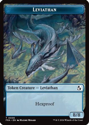 Leviathan // Beast Double-Sided Token |  (6 // 8) [Reality Fracture]