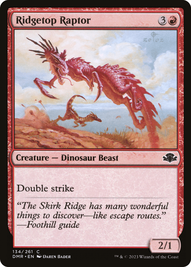 Ridgetop Raptor [Dominaria Remastered] Foil