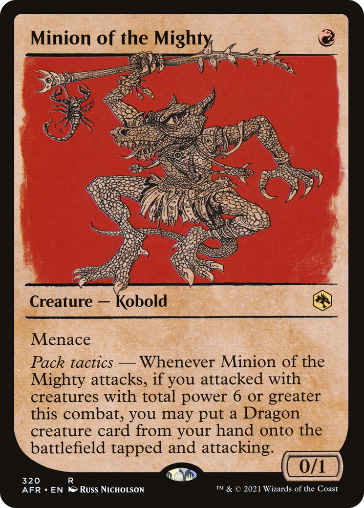 Minion of the Mighty (Showcase) [Dungeons & Dragons: Adventures in the Forgotten Realms] Foil