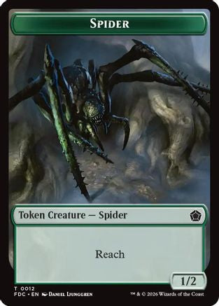 Spider // Phyrexian Beast Double-Sided Token |  (12 // 11) [Commander: Foundations]