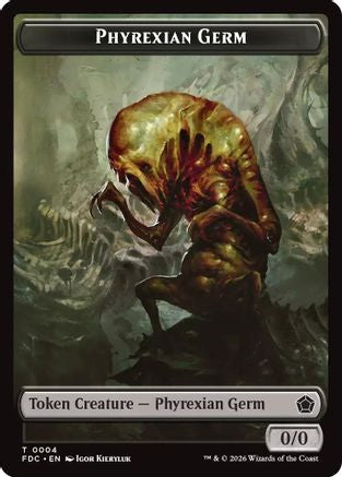 Phyrexian Germ // Phyrexian Beast Double-Sided Token |  (4 // 11) [Commander: Foundations]