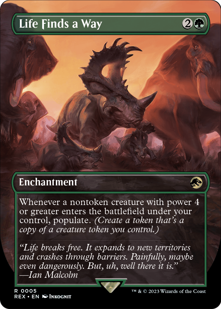 Life Finds a Way (Borderless) [Jurassic World Collection] Foil