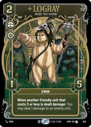 Logray - Bright Tree Shaman (Prestige Foil) | Foil (849)  [Homeworlds]