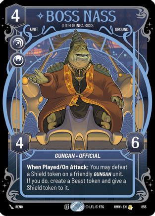 Boss Nass - Otoh Gunga Boss (Prestige Foil) | Foil (855)  [Homeworlds]