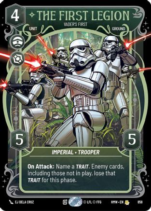 The First Legion - Vader's Fist (Prestige Foil) | Foil (858)  [Homeworlds]