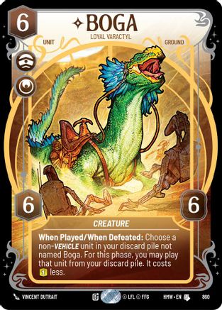 Boga - Loyal Varactyl (Prestige Foil) | Foil (860)  [Homeworlds]
