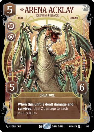 Arena Acklay - Screaming Predator (Prestige Foil) | Foil (863)  [Homeworlds]