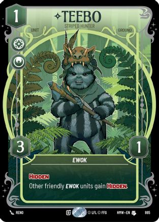 Teebo - Striped Hunter (Prestige Foil) | Foil (865)  [Homeworlds]