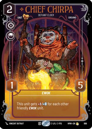 Chief Chirpa - Defiant Elder (Prestige Foil) | Foil (866)  [Homeworlds]