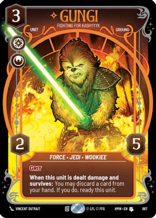 Gungi - Fighting for Kashyyyk (Prestige Foil) | Foil (867)  [Homeworlds]