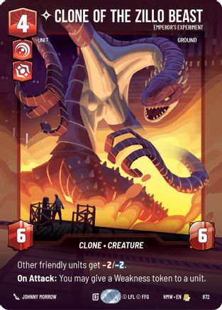 Clone of the Zillo Beast - Emperor's Experiment (Prestige Foil) | Foil (872)  [Homeworlds]