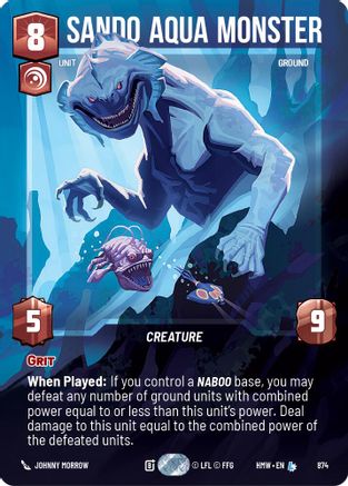 Sando Aqua Monster (Prestige Foil) | Foil (874)  [Homeworlds]