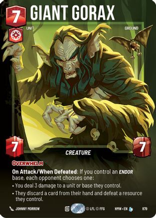 Giant Gorax (Prestige Foil) | Foil (879)  [Homeworlds]