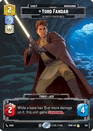 Yord Fandar - Devoutly Disciplined (Prestige Foil) | Foil (892)  [Homeworlds]