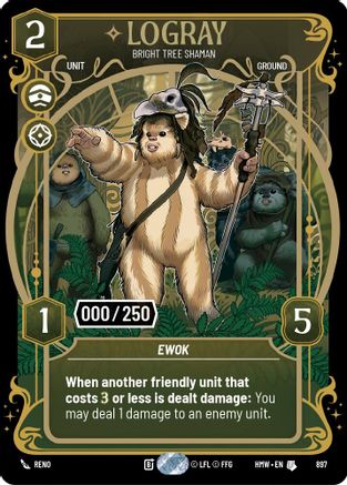 Logray - Bright Tree Shaman (Serialized) | Foil (897)  [Homeworlds]