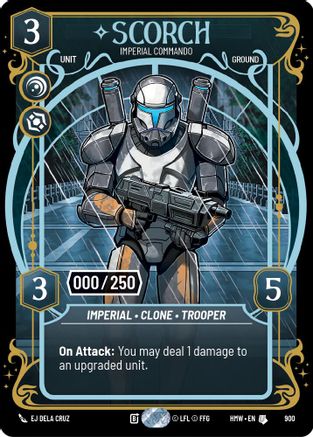Scorch - Imperial Commando (Serialized) | Foil (900)  [Homeworlds]